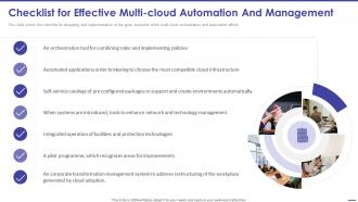 Todays Challenge Remove Complexity Checklist For Effective Multi Cloud Automation And Management