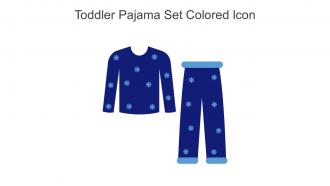 Toddler Pajama Set Colored Icon In Powerpoint Pptx Png And Editable Eps Format