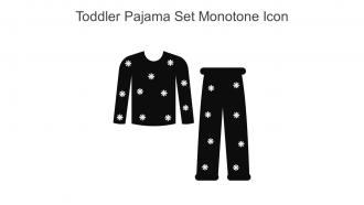 Toddler Pajama Set Monotone Icon In Powerpoint Pptx Png And Editable Eps Format