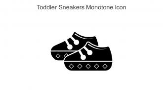 Toddler Sneakers Monotone Icon In Powerpoint Pptx Png And Editable Eps Format