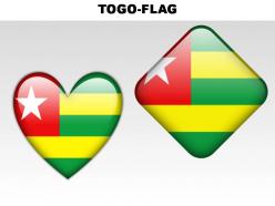 Togo country powerpoint flags