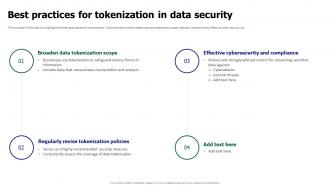 Tokenization For Improved Data Security Best Practices For Tokenization In Data Security