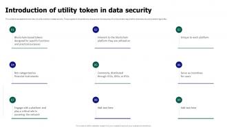 Tokenization For Improved Data Security Introduction Of Utility Token In Data Security