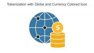 Tokenization With Globe And Currency Colored Icon In Powerpoint Pptx Png And Editable Eps Format