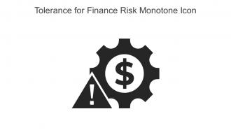 Tolerance For Finance Risk Monotone Icon In Powerpoint Pptx Png And Editable Eps Format