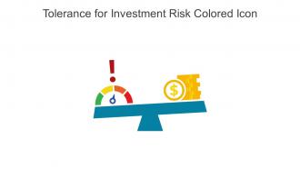 Tolerance For Investment Risk Colored Icon In Powerpoint Pptx Png And Editable Eps Format