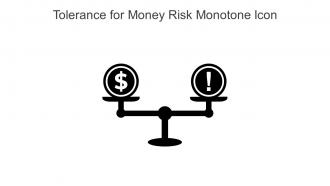 Tolerance For Money Risk Monotone Icon In Powerpoint Pptx Png And Editable Eps Format