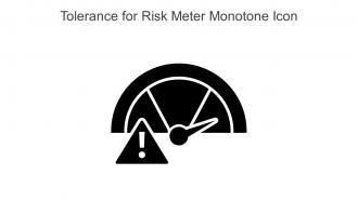 Tolerance For Risk Meter Monotone Icon In Powerpoint Pptx Png And Editable Eps Format