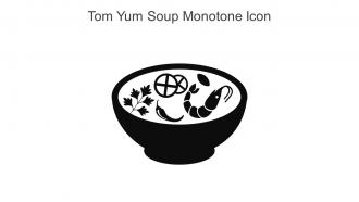Tom Yum Soup Monotone Icon In Powerpoint Pptx Png And Editable Eps Format