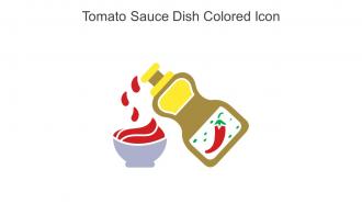 Tomato Sauce Dish Colored Icon In Powerpoint Pptx Png And Editable Eps Format