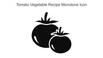 Tomato Vegetable Recipe Monotone Icon In Powerpoint Pptx Png And Editable Eps Format