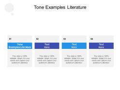 Tone examples literature ppt powerpoint presentation background image cpb