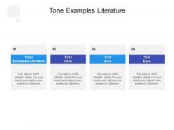 Tone examples literature ppt powerpoint presentation outline background designs cpb