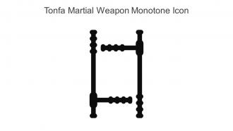 Tonfa Martial Weapon Monotone Icon In Powerpoint Pptx Png And Editable Eps Format