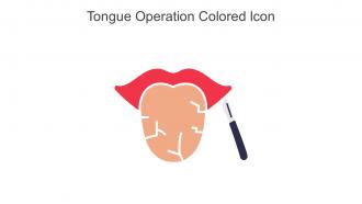 Tongue Operation Colored Icon In Powerpoint Pptx Png And Editable Eps Format
