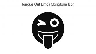 Tongue Out Emoji Monotone Icon In Powerpoint Pptx Png And Editable Eps Format