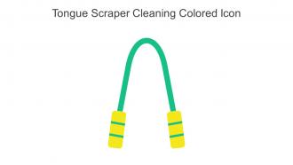 Tongue Scraper Cleaning Colored Icon In Powerpoint Pptx Png And Editable Eps Format