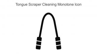 Tongue Scraper Cleaning Monotone Icon In Powerpoint Pptx Png And Editable Eps Format