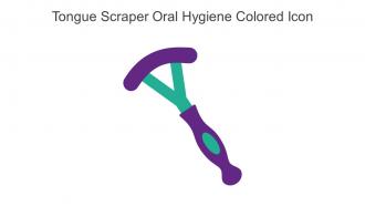 Tongue Scraper Oral Hygiene Colored Icon In Powerpoint Pptx Png And Editable Eps Format
