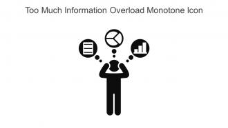 Too Much Information Overload Monotone Icon In Powerpoint Pptx Png And Editable Eps Format