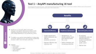 Tool 1 AnyAPI Manufacturing AI Tool List Of AI Tools To Accelerate Business AI SS V