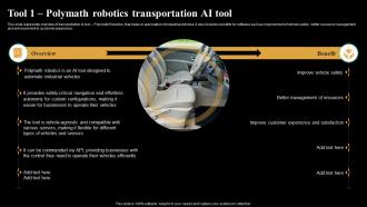 Tool 1 Polymath Robotics Transportation AI Tool Introduction And Use Of AI Tools AI SS