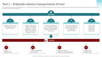 Tool 1 Polymath Robotics Transportation Ai Tool Popular Artificial Intelligence AI SS V