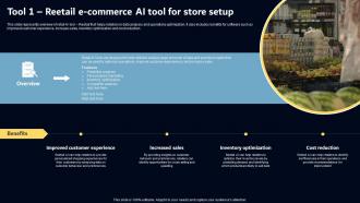 Tool 1 Reetail E Commerce AI Tool For Store Setup Key AI Powered Tools Used In Key Industries AI SS V
