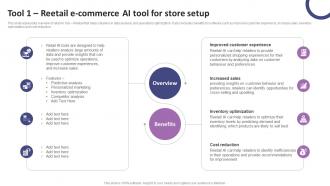 Tool 1 Reetail E Commerce AI Tool For Store Setup List Of AI Tools To Accelerate Business AI SS V