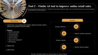 Tool 2 Finiite AI Tool To Improve Online Retail Sales Introduction And Use Of AI Tools AI SS