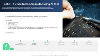 Tool 2 Future Toolsio Manufacturing AI Tool Best AI Tools For Process Optimization AI SS V