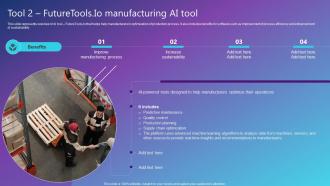 Tool 2 Futuretoolsio Manufacturing AI Tool Best AI Solutions Used By Industries AI SS V