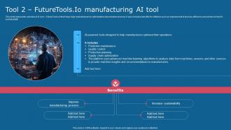 Tool 2 futuretoolsio Manufacturing Ai Tool Comprehensive Guide To Use AI SS V