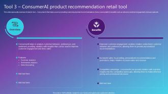 Tool 3 ConsumerAI Product Recommendation Retail Tool Best AI Solutions Used By Industries AI SS V