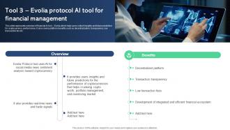 Tool 3 Evolia Protocol AI Tool For Financial Best AI Tools For Process Optimization AI SS V