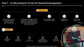 Tool 3 Evolia Protocol AI Tool For Financial Introduction And Use Of AI Tools AI SS