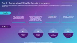 Tool 3 Evolia Protocol AI Tool For Financial Management Best AI Solutions Used By Industries AI SS V