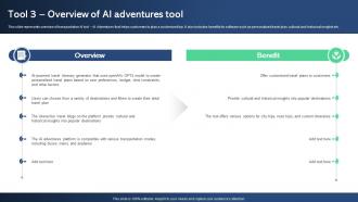 Tool 3 Overview Of AI Adventures Tool Best AI Tools For Process Optimization AI SS V