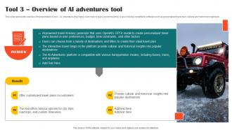 Tool 3 Overview Of Ai Adventures Tool Impact Of Ai Tools In Industrial AI SS V