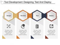 Tool development designing test and deploy