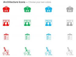 Tool kit building plan checklist house ppt icons graphics