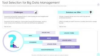 Tool Selection For Big Data Management Ppt Formats