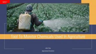 Tool To Monitor Chemicals Used In Agriculture PPT Example ACP