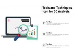 Tools and techniques icon for 5c analysis