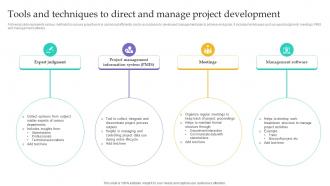 Tools And Techniques To Direct And Project Integration Management PM SS