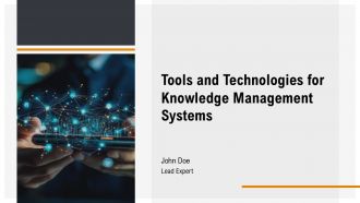 Tools And Technologies For Knowledge Management Systems PPT Template AT