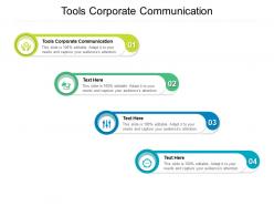 Tools corporate communication ppt powerpoint presentation outline aids cpb