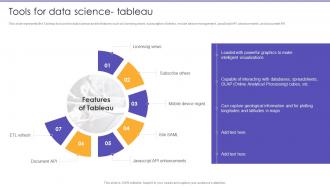 Tools For Data Science Tableau Information Science Ppt Themes