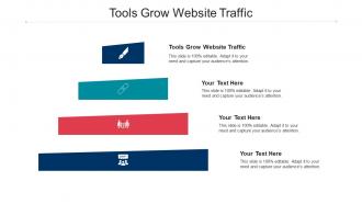 Tools grow website traffic ppt powerpoint presentation layouts visual aids cpb
