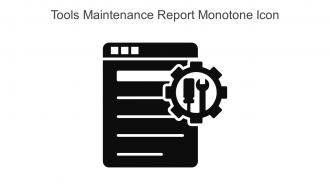 Tools Maintenance Report Monotone Icon In Powerpoint Pptx Png And Editable Eps Format